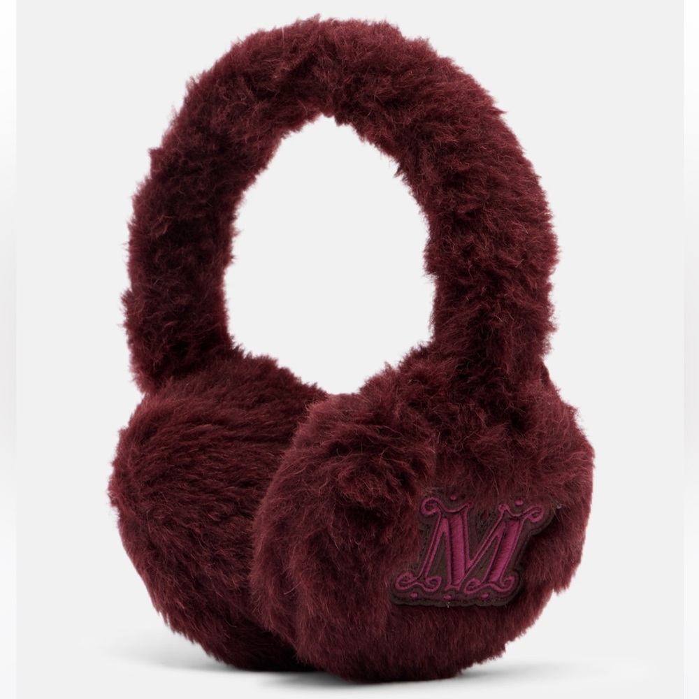 Maxmara Burgundy Teddy Earmuffs
